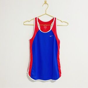 Nike Vibrant Blue and Red Tank Top